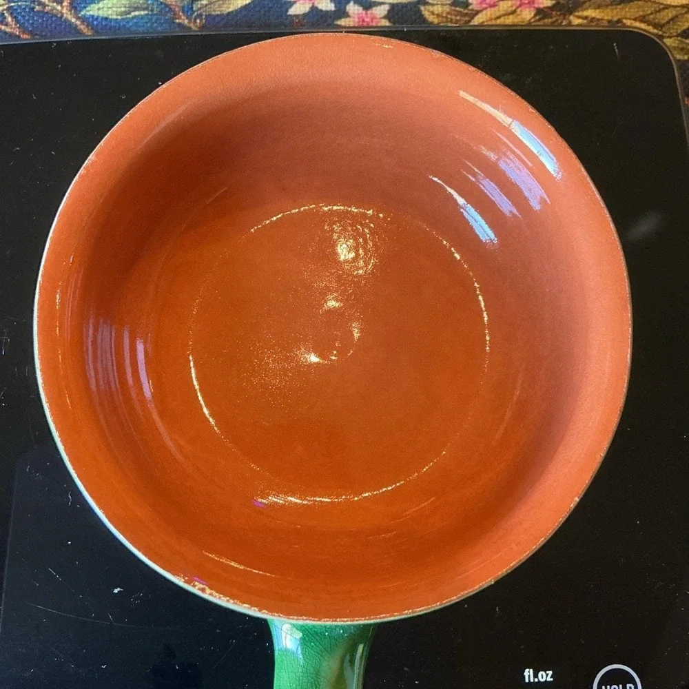Terracotta Piral Albisola Cookware Saucier Pan Hunter Green Italy Italian 8